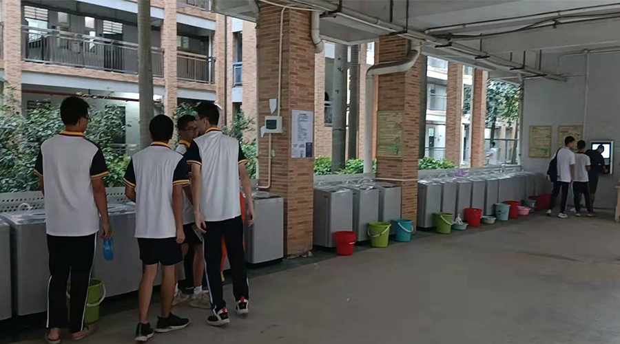 好評續(xù)單！江門一中學(xué)校持續(xù)追加共享洗衣機！